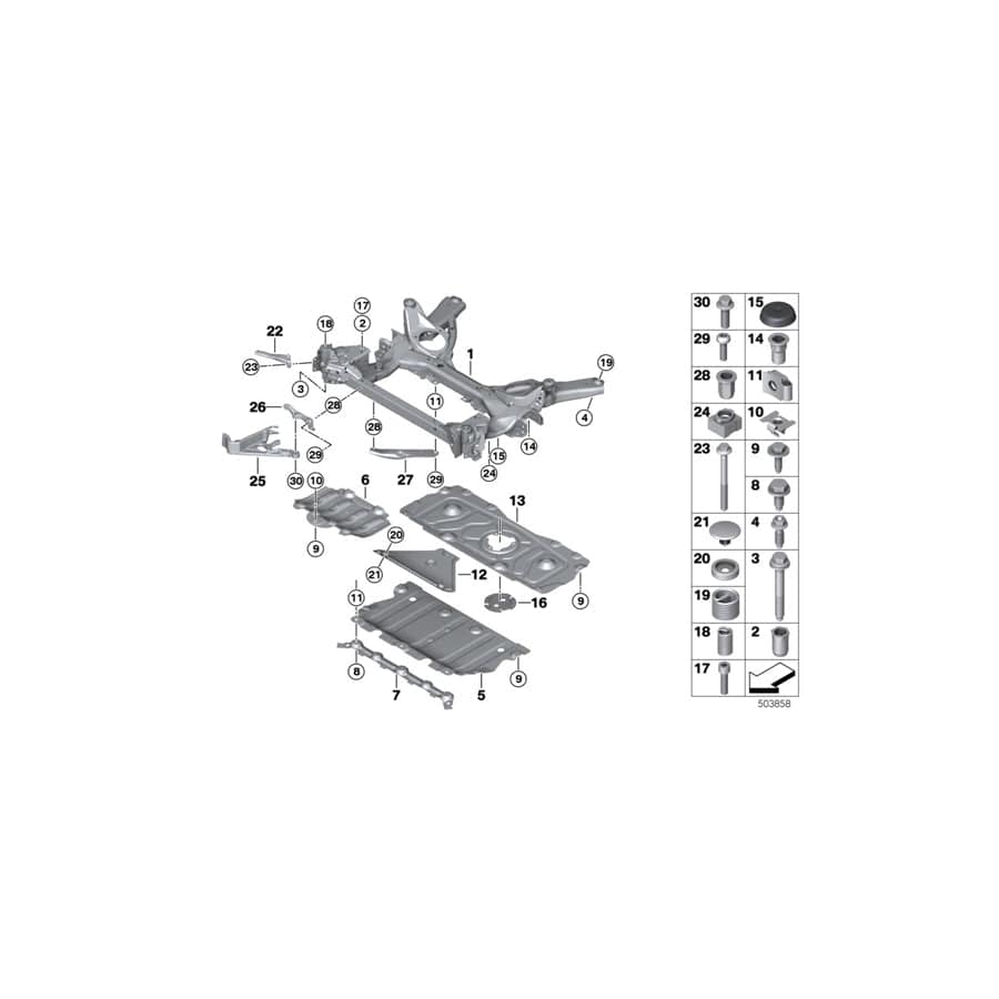 Genuine BMW 31126876991 G20 Crash Lever, Left (Inc. M340iX, M340i & 330i) | ML Performance UK Car Parts