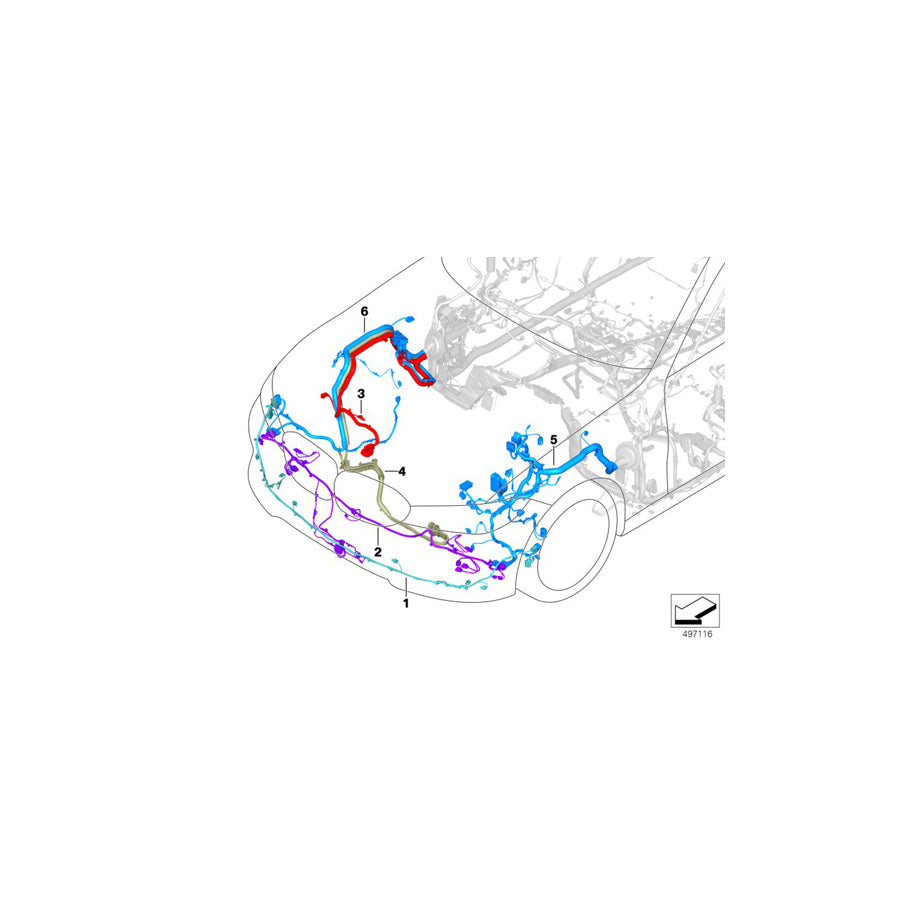 Genuine BMW 61129835620 G20 G21 Front Right Repair Wiring Set (Inc. 320iX, 320i 1.6 & M340i) | ML Performance UK