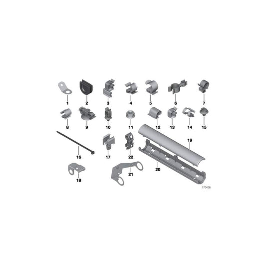 Genuine BMW 12521712900 E46 E60 E64 Cable Holder (Inc. 325tds) | ML Performance UK Car Parts