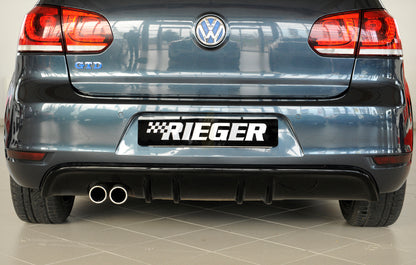 Rieger 00088019 VW Mk6 Golf GTD Rear Diffuser 6 | ML Performance UK Car Parts
