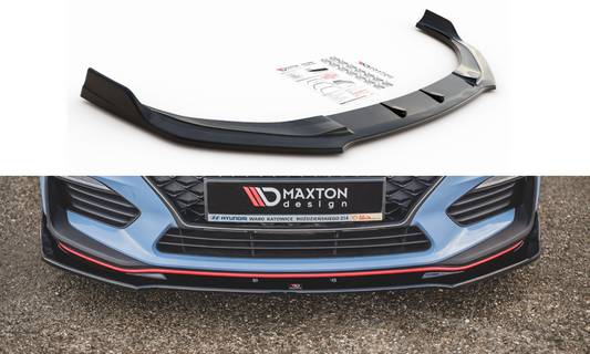 Maxton Design HY-I30-3-N-FD3T Front Splitter V.3 Hyundai I30N MK3 Hatchback / Fastback | ML Performance UK Car Parts
