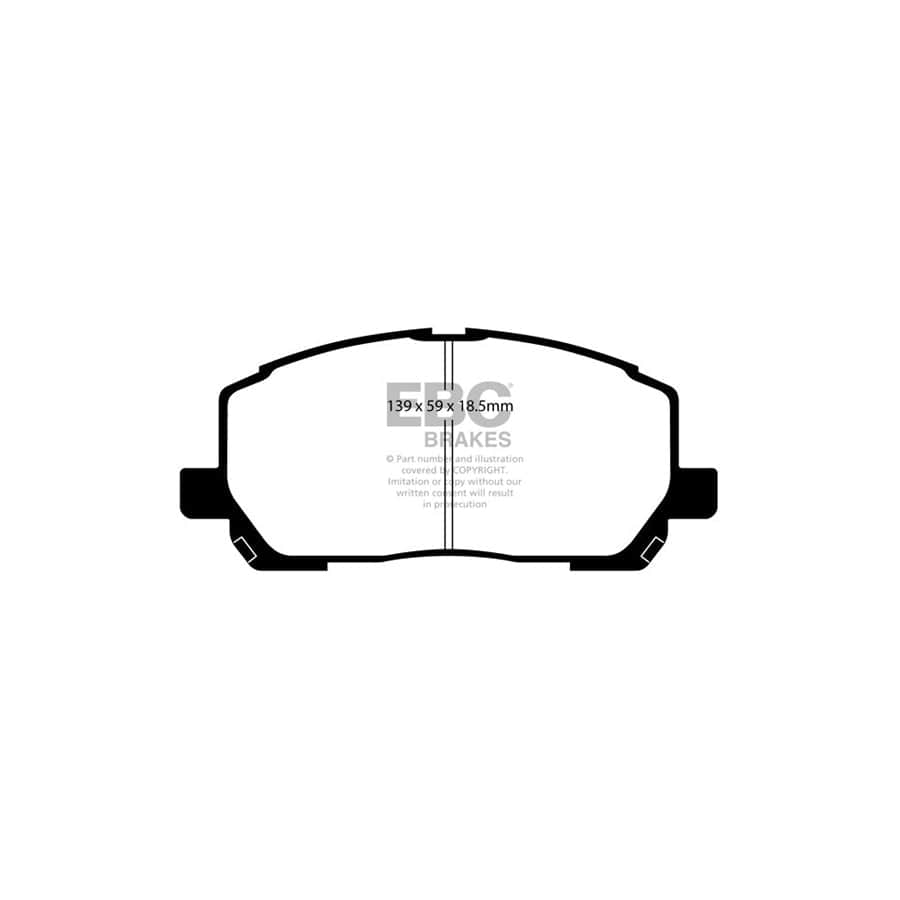 EBC PDKF2236 Toyota Highlander Ultimax Front Brake Pad & Plain Disc Kit 2 | ML Performance UK Car Parts