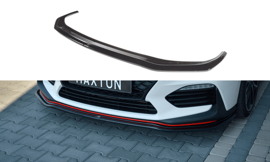 Maxton Design HY-I30-3-N-FD2T Front Splitter V.2 Hyundai I30N MK3 Hatchback / Fastback | ML Performance UK Car Parts