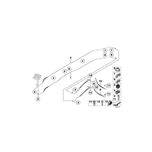Genuine BMW 37136777223 F07 F12 Pipe Support (Inc. 530d 155kW, M550dX & 750LiX 4.0) | ML Performance UK Car Parts