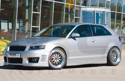 Rieger 00056704 Audi 8P A3 Side Skirt 1 | ML Performance UK Car Parts