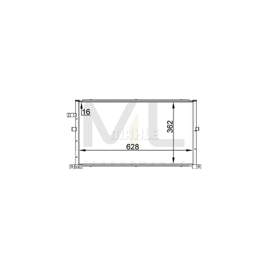 MAHLE ORIGINAL AC 296 000P Air conditioning condenser for FORD MONDEO without dryer | ML Performance Car Parts