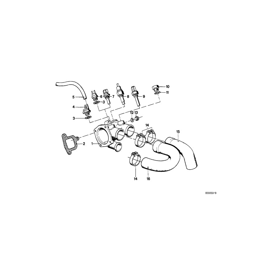 Genuine BMW 11531265271 E23 Hose (Inc. 728i, 745i & 733i) | ML Performance UK Car Parts