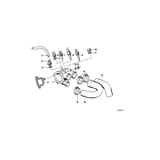 Genuine BMW 11531265271 E23 Hose (Inc. 728i, 745i & 733i) | ML Performance UK Car Parts