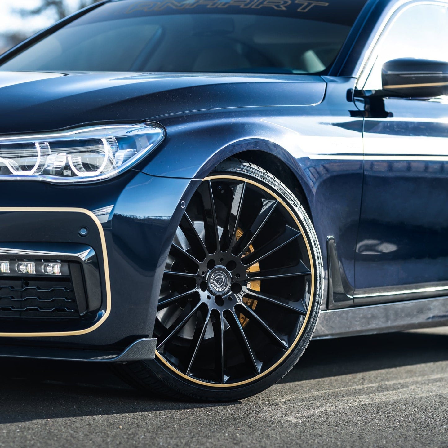 MANHART MHVEN711000 FOR BMW 7-SERIES  VENTURI RIMS  MATTE BLACK