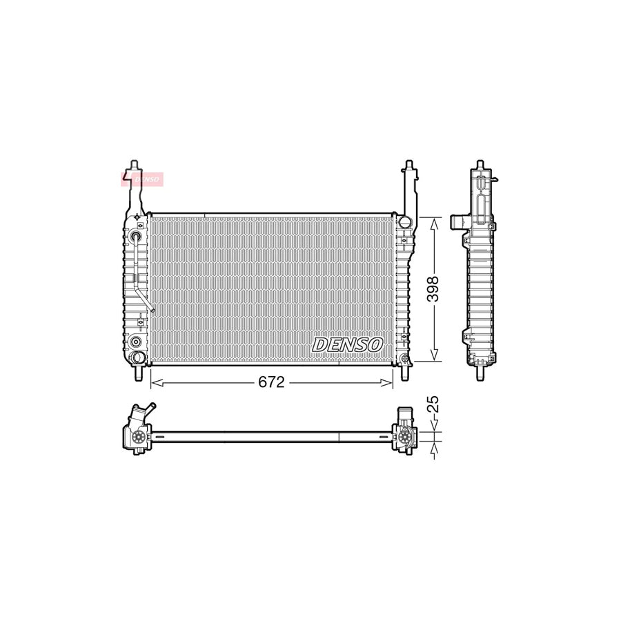 Denso DRM20123 Drm20123 Engine Radiator For Opel Antara (L07) | ML Performance UK