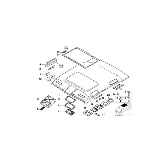 Genuine BMW 51168162566 E38 Handle HELLGRAU (Inc. 740d, 728iL & 735iL) | ML Performance UK Car Parts