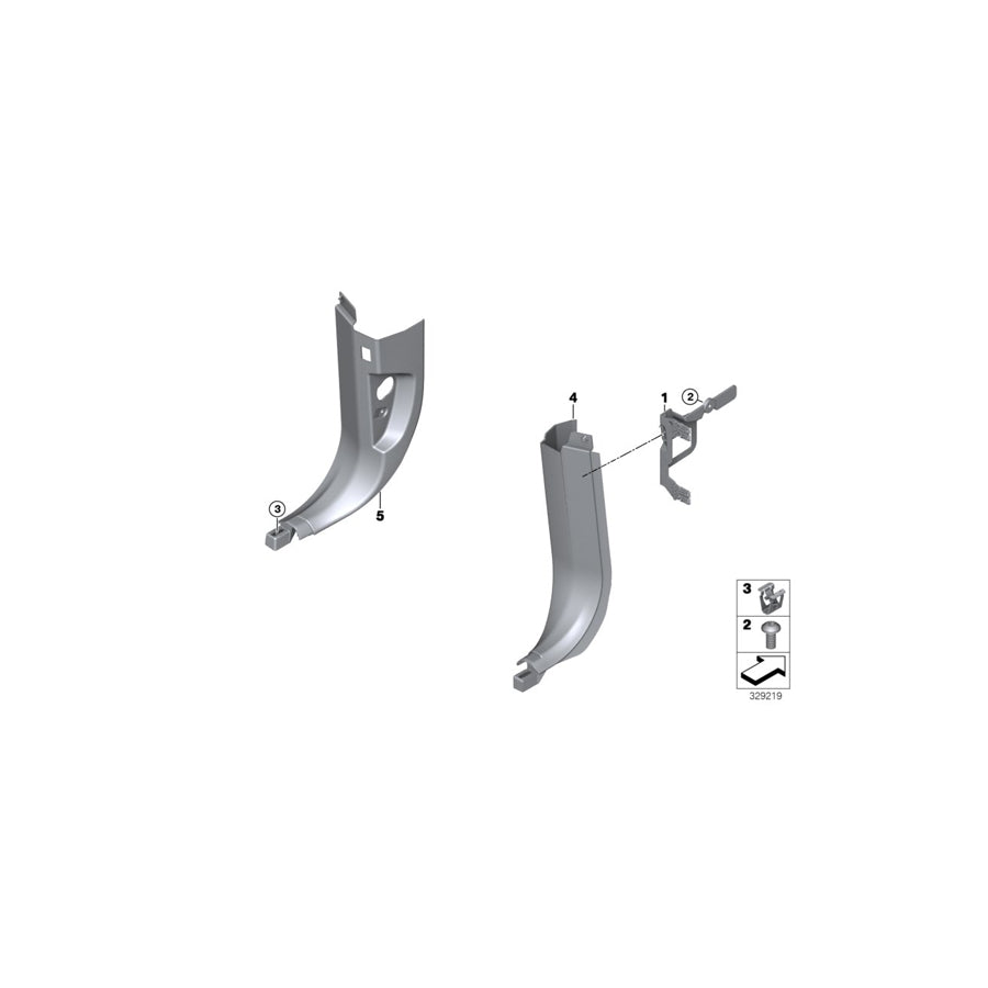 Genuine BMW 51437342593 F15 Cover, Bottom Left ELFENBEINWEISS (Inc. X5 50iX 4.4, X5 25d & X5 M50dX) | ML Performance UK