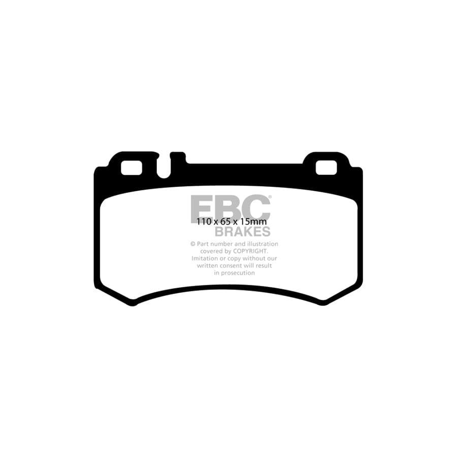 EBC PD03KR446 Mercedes-Benz C215 W220 Yellowstuff Rear Brake Pad & Plain Disc Kit - Brembo Caliper 2 | ML Performance UK Car Parts