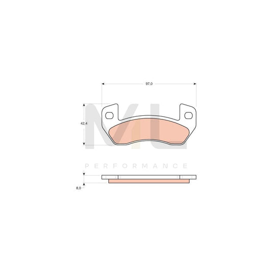 TRW Gdb1680 Brake Pad Set Not Prepared For Wear Indicator | ML Performance Car Parts