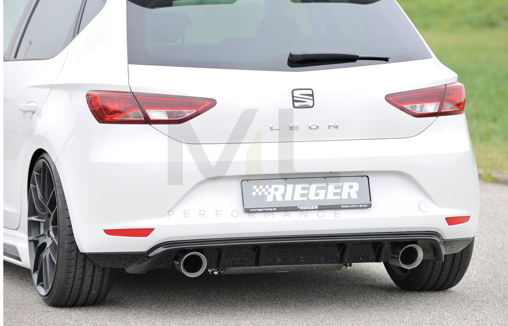Rieger 00088090 SEAT 5F Leon Rear Diffuser 2 | ML Performance UK Car Parts