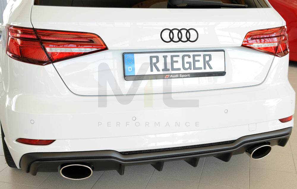 Rieger 00056823 Audi 8V Rear Diffuser (A3 & S3) 7 | ML Performance UK Car Parts