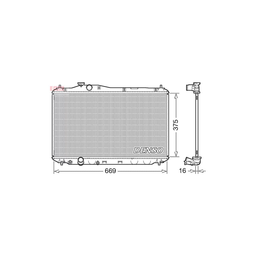 Denso DRM40042 Drm40042 Engine Radiator For Honda Civic | ML Performance UK