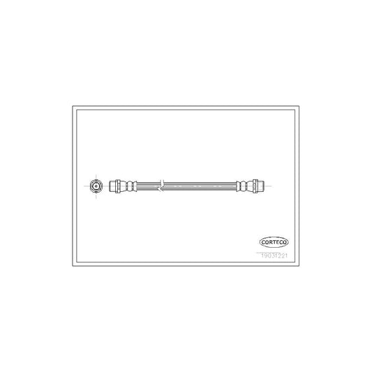 Corteco 19031221 Brake Hose Suitable For Mercedes-Benz Sprinter 4-T Van (W904) | ML Performance UK