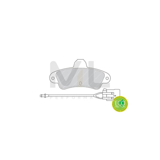 Ferodo Premier Eco Friction Fdb4921 Brake Pad Set Prepared For Wear Indicator, With Accessories | ML Performance Car Parts