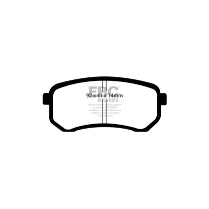 EBC PDKR417 Hyundai Kia Ultimax Rear Brake Pad & Plain Disc Kit (Inc. i-10 & Picanto) 2 | ML Performance UK Car Parts