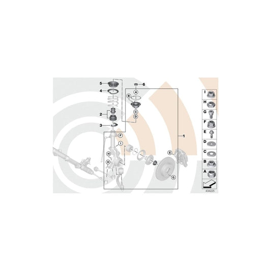 Genuine BMW 31302405877 E91 E92 Repair Kit, Additional Damper Guard Tube VALUE LINE (Inc. 330xd, 328xi & 330xi) | ML Performance UK Car Parts