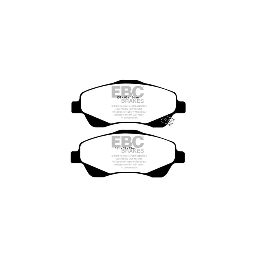EBC PDKF1914 Toyota Ultimax Front Brake Pad & Plain Disc Kit (Inc. Avensis & Corolla Verso) 2 | ML Performance UK Car Parts