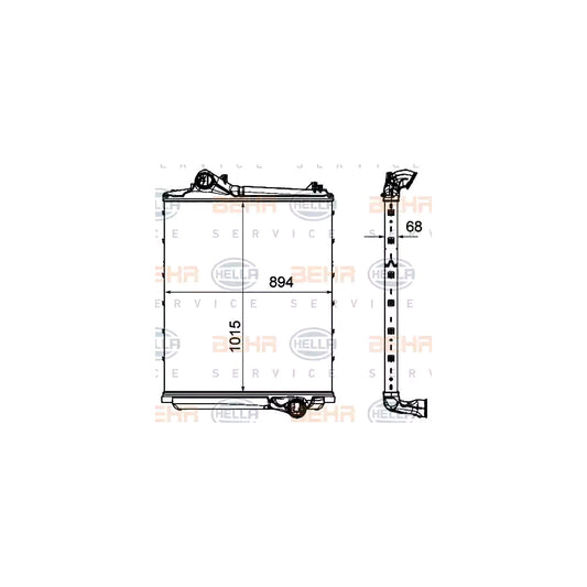 Hella 8ML 376 906-371 Intercooler