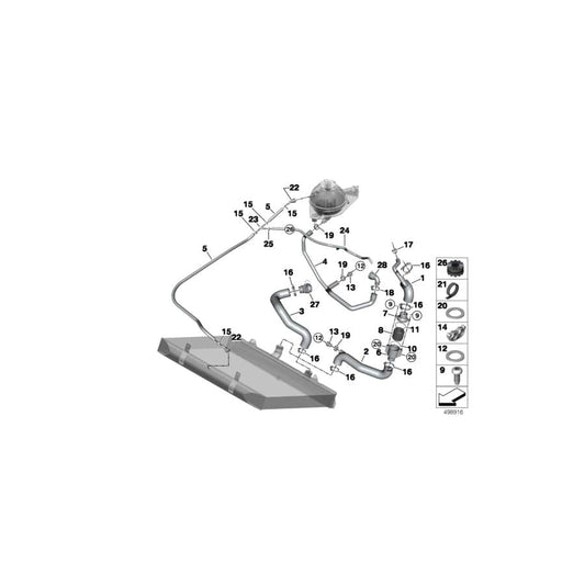 Genuine BMW 11837733693 O-Ring 50X2 VITON (Inc. M6 GT3) | ML Performance UK Car Parts