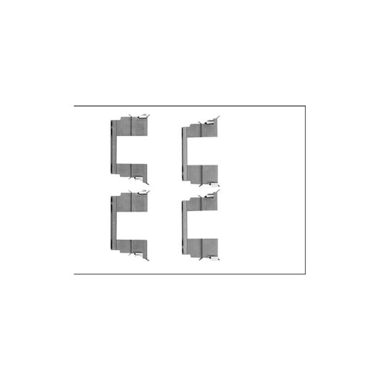 Hella 8DZ 355 205-601 Accessory Kit, Disc Brake Pads For Isuzu D-Max