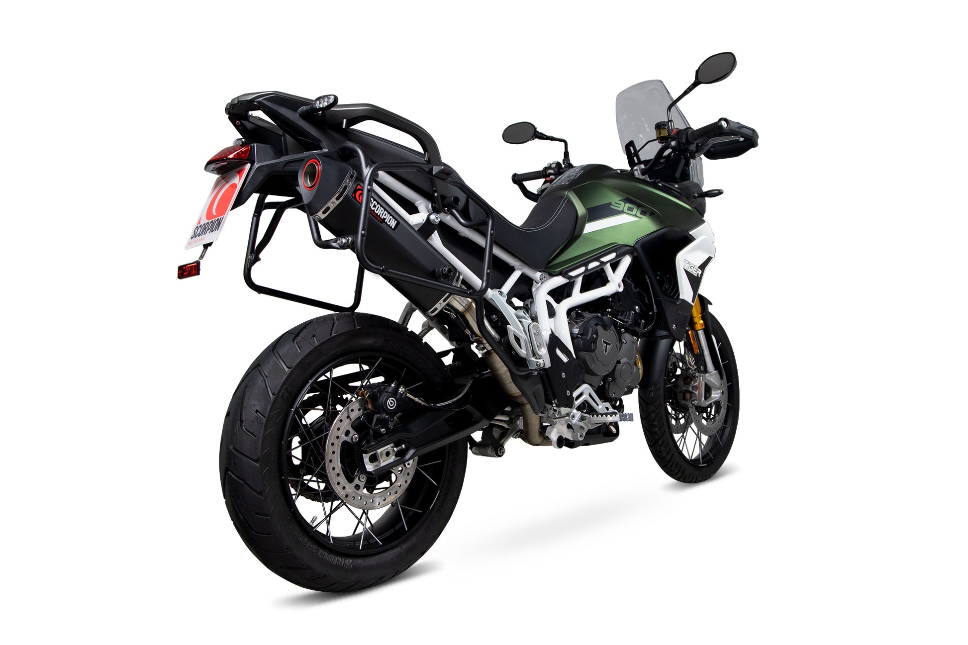 Scorpion RTR90BCER Triumph Tiger 900 Serket Parallel Slip-On - Black Ceramic Coated Sleeve | ML Performance UK UK