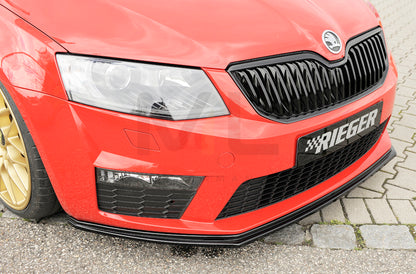 Rieger 00088106 Skoda 5E Octavia RS Front Splitter 3 | ML Performance UK Car Parts