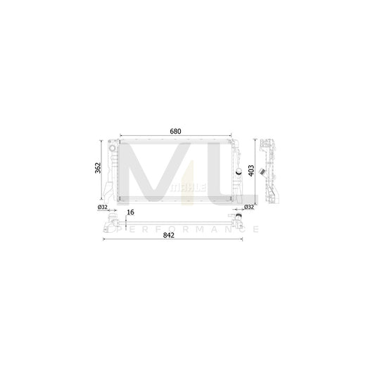 MAHLE ORIGINAL CR 2315 000P Engine radiator for MINI Hatchback Brazed cooling fins, Automatic Transmission | ML Performance Car Parts