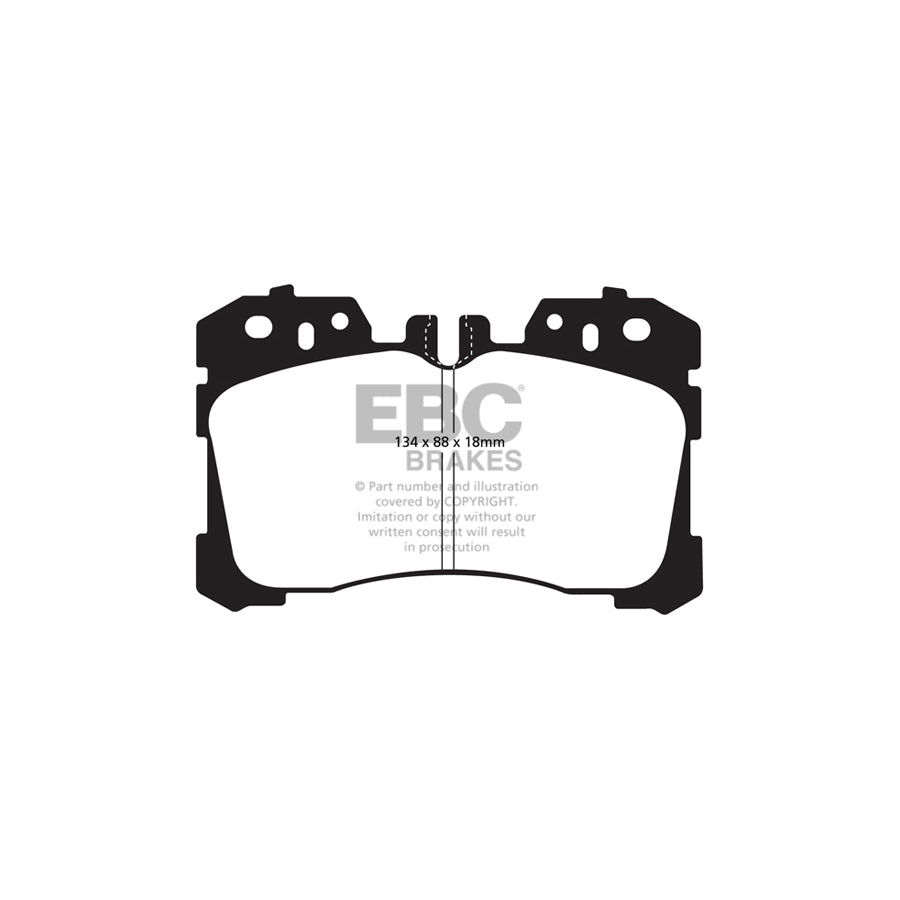 EBC DP31811C Lexus Redstuff Front Brake Pads - Advics Caliper 2 | ML Performance UK Car Parts