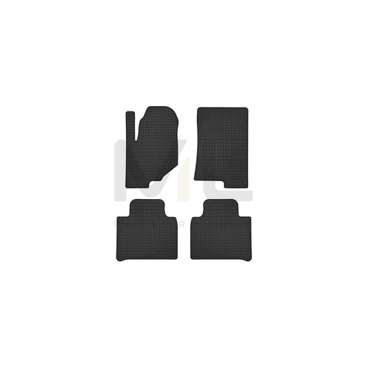 FROGUM Tailored 401914 Floor mat set for SSANGYONG Rexton (Y400) Elastomer, Front and Rear, Quantity: 4, Black | ML Performance Car Parts
