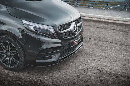 Maxton Design Mercedes Benz V-Class AMG-Line W447 Facelift Front Splitter V.1
