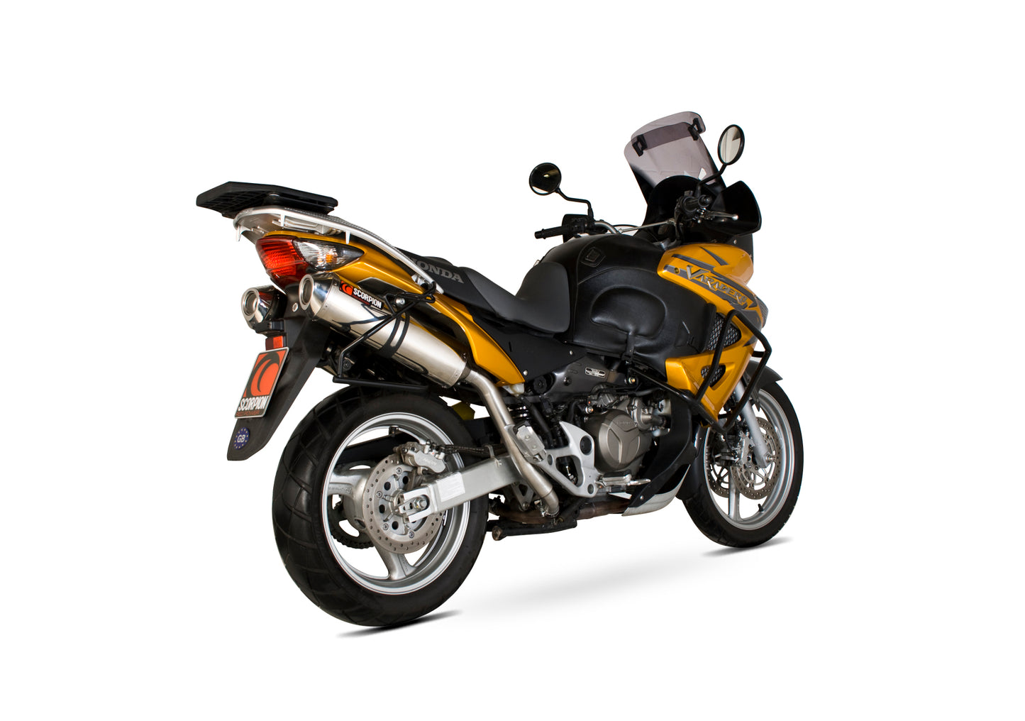 Scorpion EHA68SEO Honda XL1000 V Vardero Factory Oval Slip-On (Pair) - Polished Stainless Steel Sleeve | ML Performance UK UK