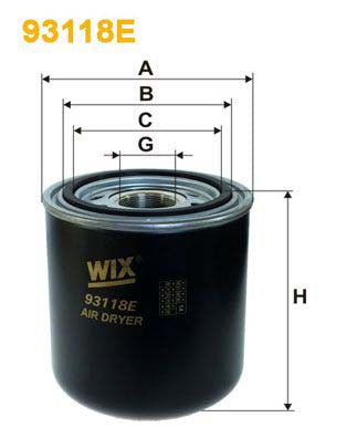 WIX Filters 93118E Air Dryer, Compressed-Air System
