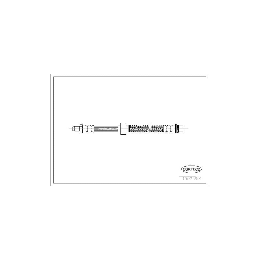 Corteco 19025691 Brake Hose For Citroën Xantia | ML Performance UK