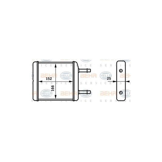 Hella 8FH 351 313-181 Heater Matrix