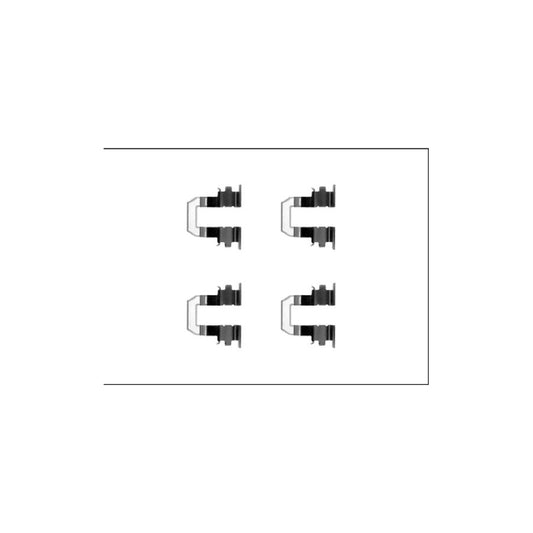 Hella 8DZ 355 205-551 Accessory Kit, Disc Brake Pads