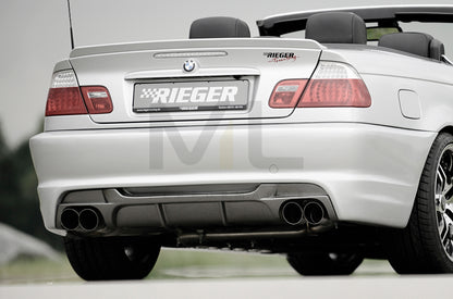 Rieger 00050248 BMW 3 Series E46 Rear Bumper 1 | ML Performance UK Car Parts