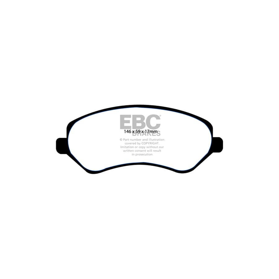 EBC PDKF402 Chrysler Ultimax Front Brake Pad & Plain Disc Kit (Inc. Grand Voyager & Voyager) 2 | ML Performance UK Car Parts