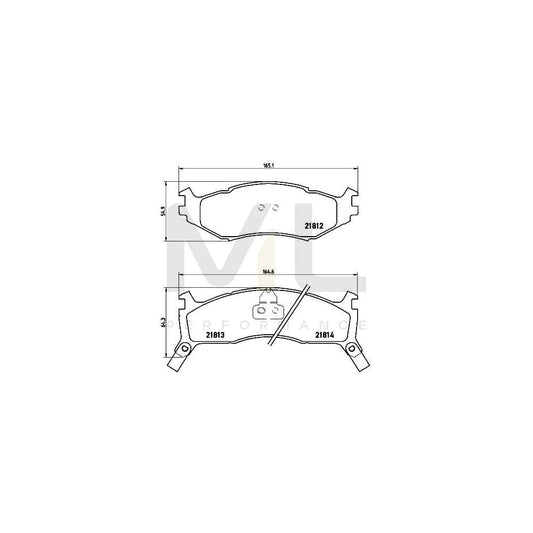 Brembo P 11 006 Brake Pad Set With Acoustic Wear Warning | ML Performance Car Parts