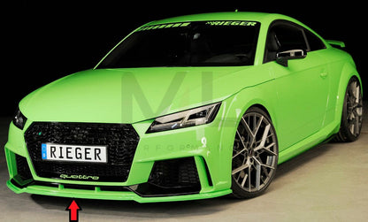 Rieger 00055176 Audi 8J 8J1-FV 8S TTRS Front Splitter 9 | ML Performance UK Car Parts