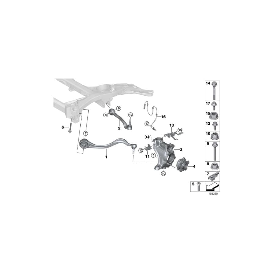 Genuine BMW 31216878613 G29 Carrier, Left (Inc. Z4) | ML Performance UK Car Parts