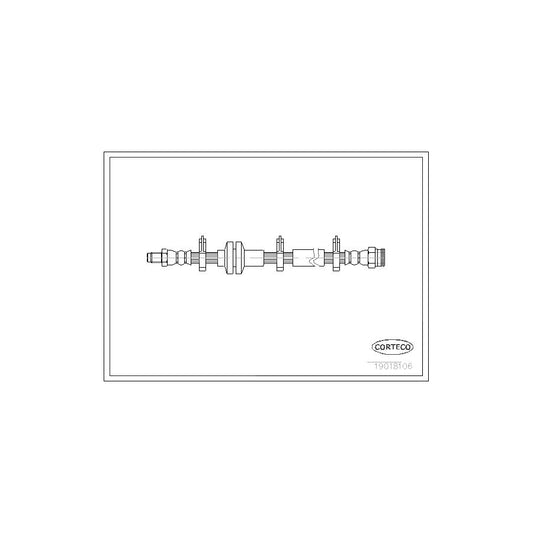 Corteco 19018106 Brake Hose For Alfa Romeo 164 (164) | ML Performance UK