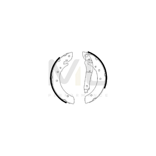 BOSCH 0 986 487 341 Brake Shoe Set | ML Performance Car Parts
