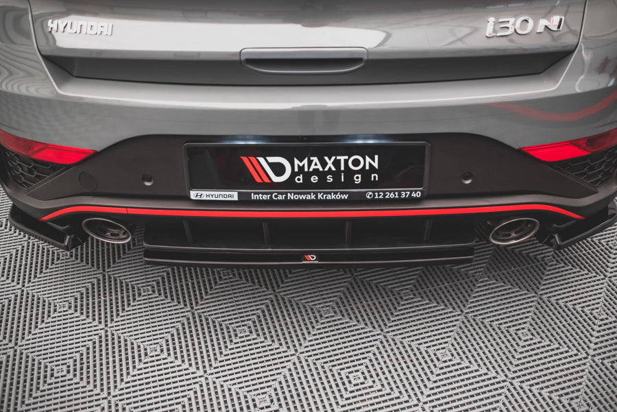 Maxton Design Hyundai I30N MK3 Facelift Hatchback Central Rear Splitter