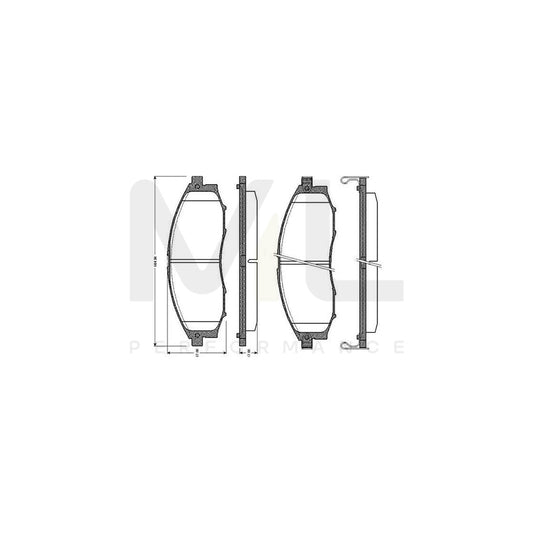 Bosch 0986Tb2805 Brake Pad Set Excl. Wear Warning Contact, With Accessories  | ML Performance Car Parts