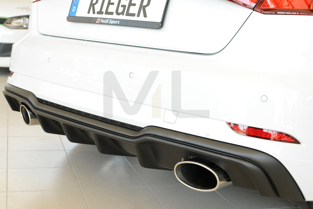 Rieger 00056823 Audi 8V Rear Diffuser (A3 & S3) 10 | ML Performance UK Car Parts
